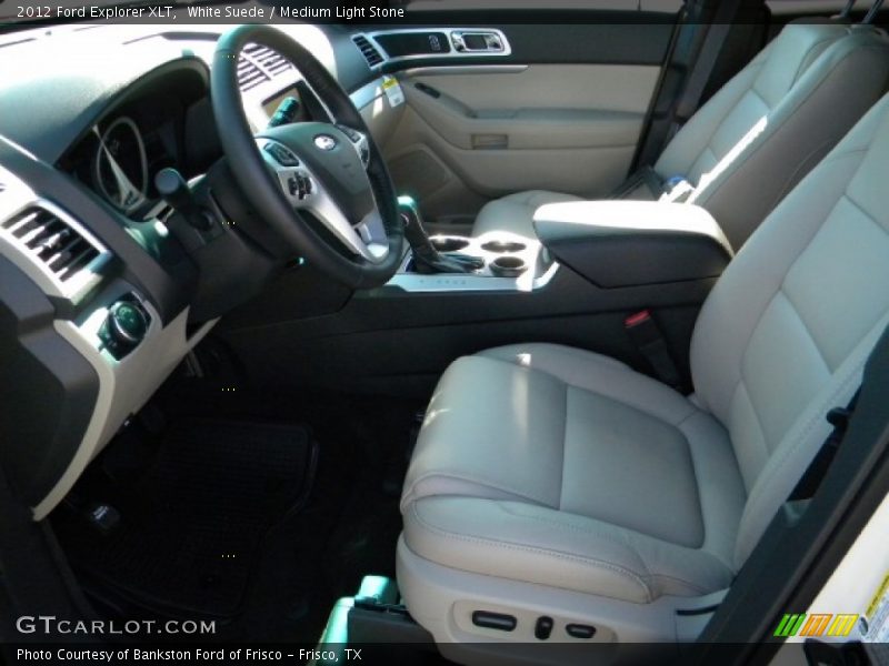 White Suede / Medium Light Stone 2012 Ford Explorer XLT