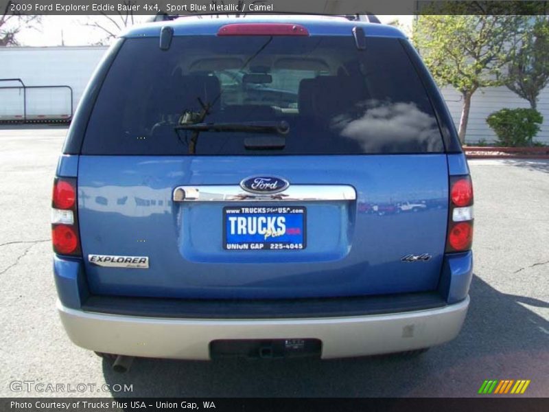 Sport Blue Metallic / Camel 2009 Ford Explorer Eddie Bauer 4x4