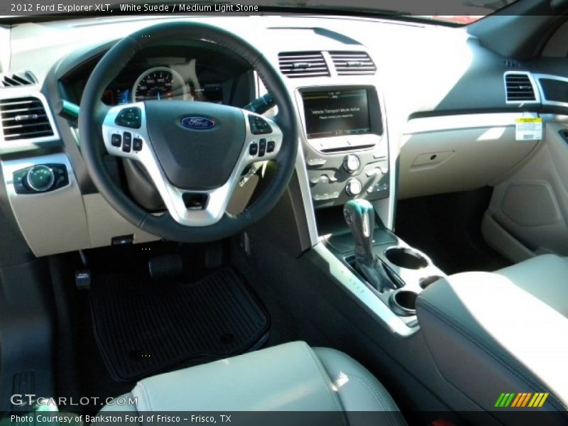 White Suede / Medium Light Stone 2012 Ford Explorer XLT