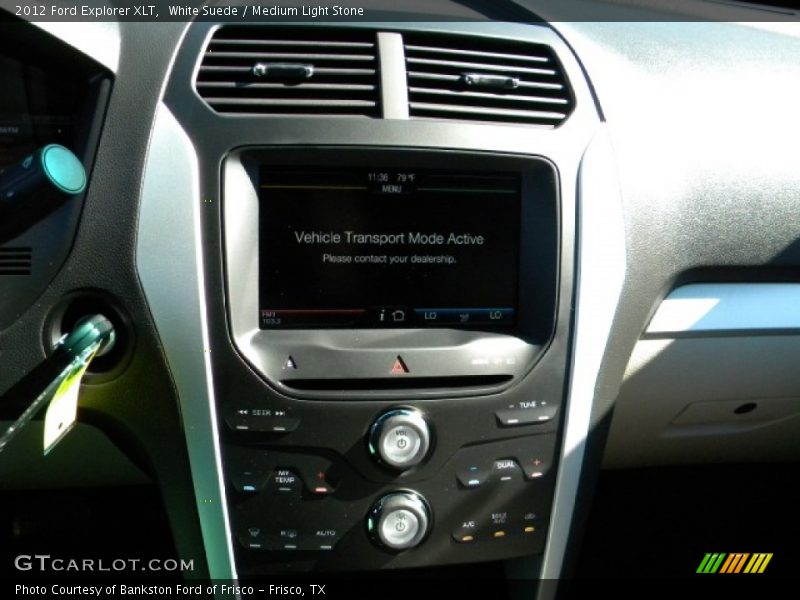 White Suede / Medium Light Stone 2012 Ford Explorer XLT