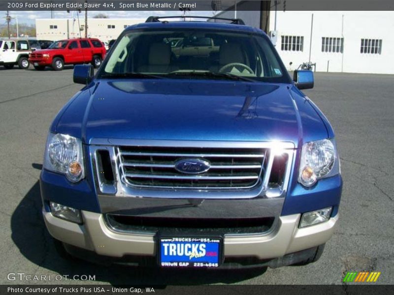 Sport Blue Metallic / Camel 2009 Ford Explorer Eddie Bauer 4x4