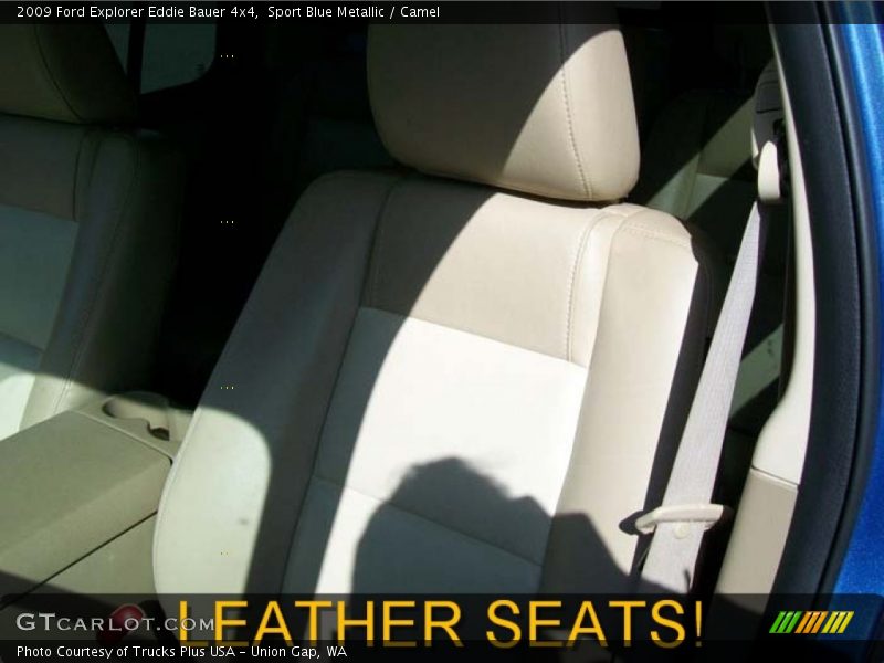Sport Blue Metallic / Camel 2009 Ford Explorer Eddie Bauer 4x4
