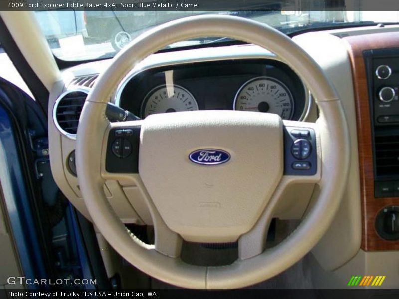 Sport Blue Metallic / Camel 2009 Ford Explorer Eddie Bauer 4x4