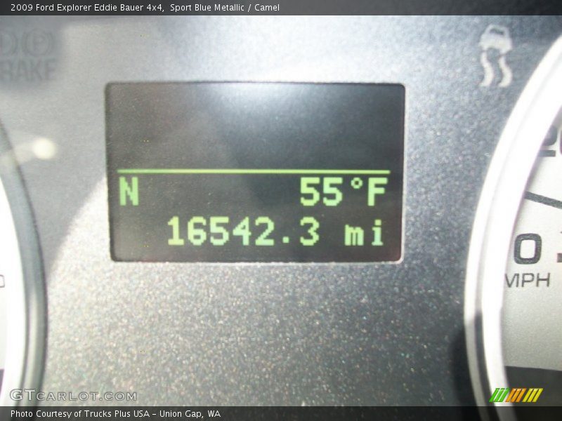 Sport Blue Metallic / Camel 2009 Ford Explorer Eddie Bauer 4x4