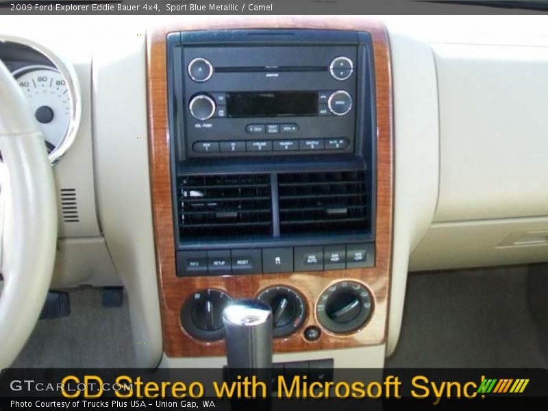 Sport Blue Metallic / Camel 2009 Ford Explorer Eddie Bauer 4x4