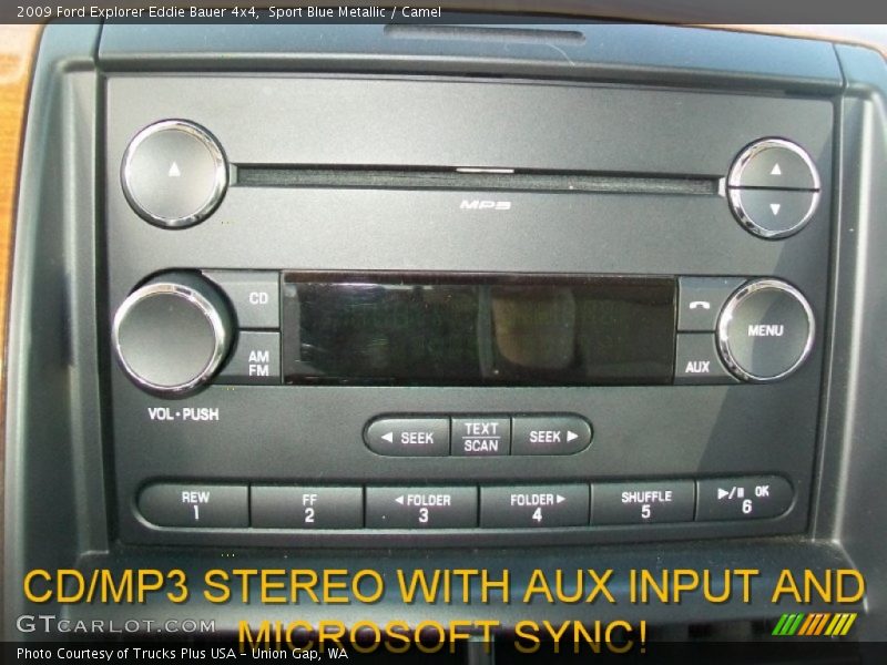 Sport Blue Metallic / Camel 2009 Ford Explorer Eddie Bauer 4x4