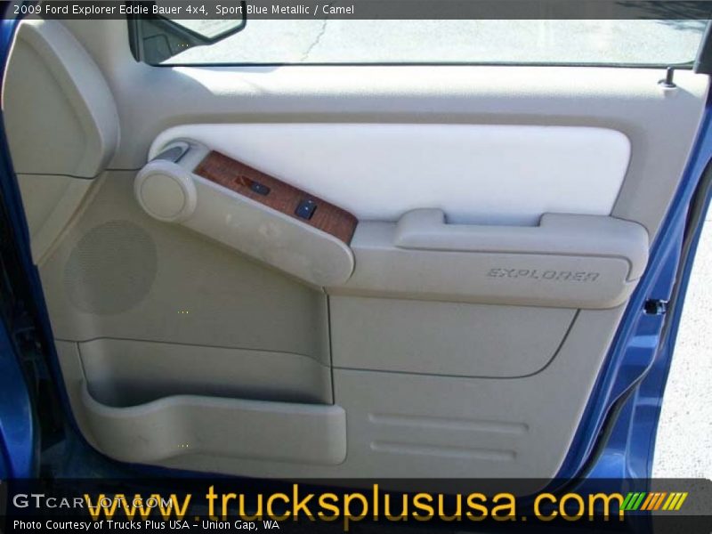 Sport Blue Metallic / Camel 2009 Ford Explorer Eddie Bauer 4x4