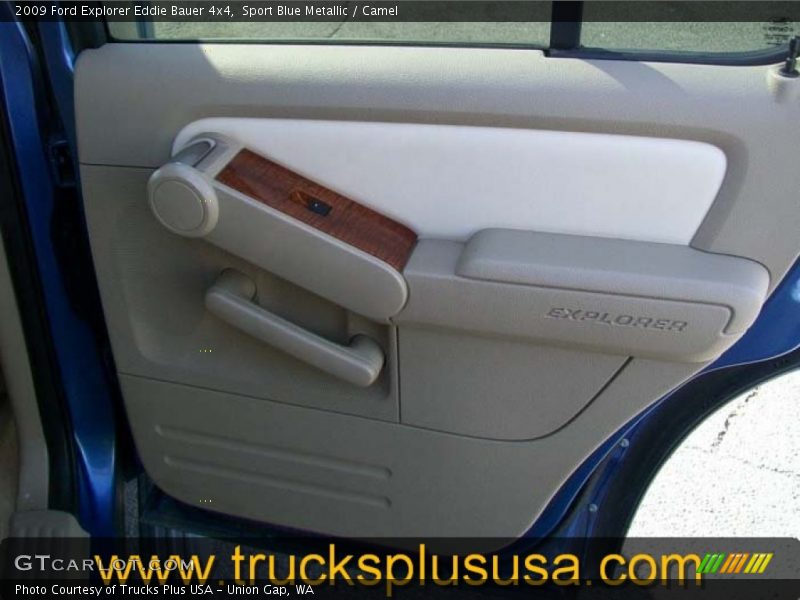 Sport Blue Metallic / Camel 2009 Ford Explorer Eddie Bauer 4x4