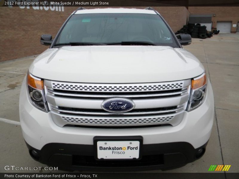 White Suede / Medium Light Stone 2012 Ford Explorer XLT