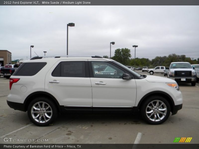 White Suede / Medium Light Stone 2012 Ford Explorer XLT