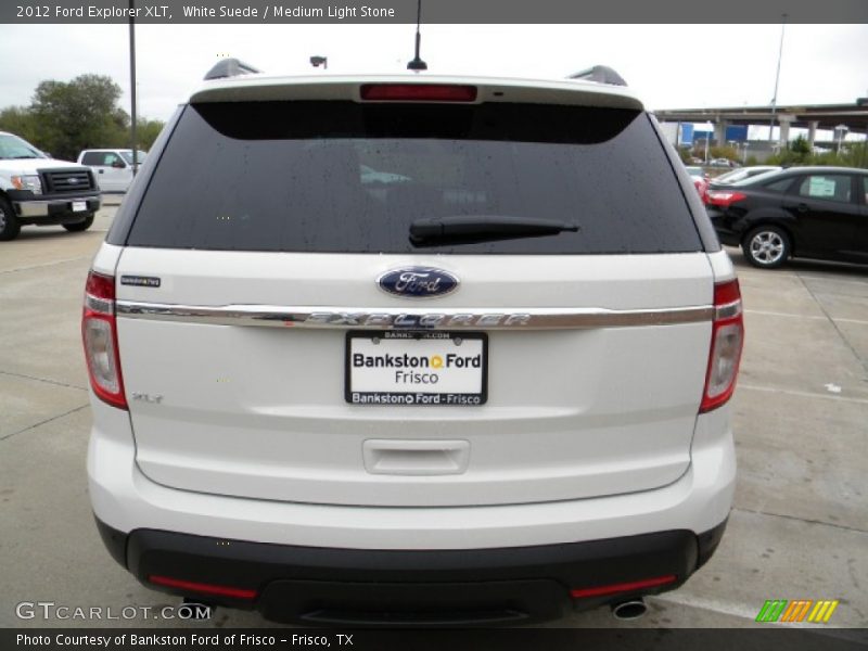 White Suede / Medium Light Stone 2012 Ford Explorer XLT