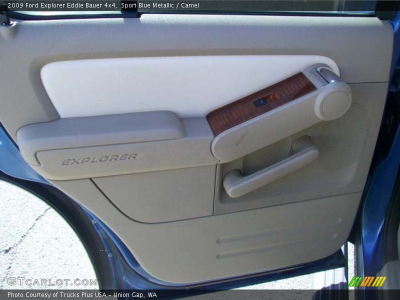 Sport Blue Metallic / Camel 2009 Ford Explorer Eddie Bauer 4x4
