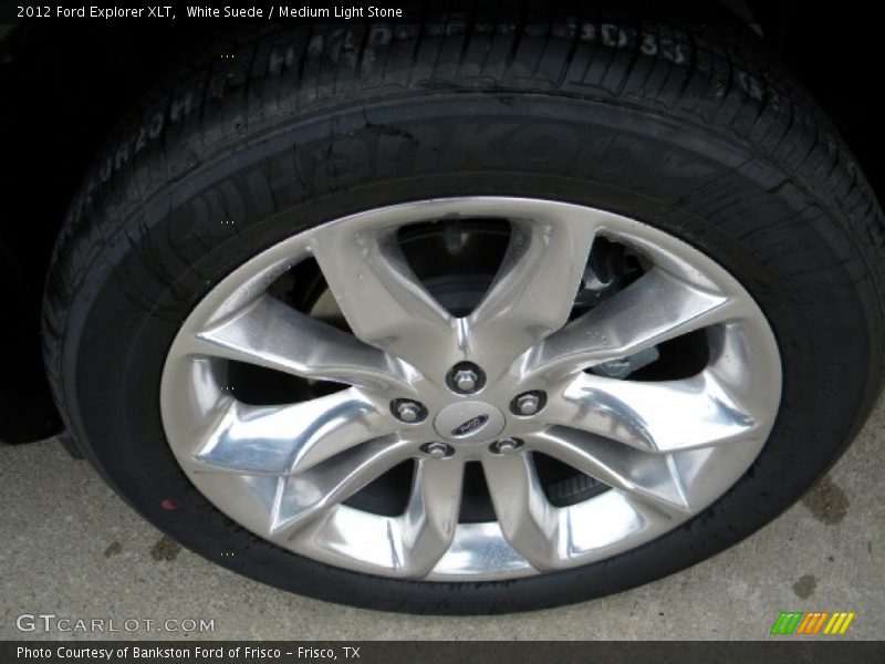 White Suede / Medium Light Stone 2012 Ford Explorer XLT