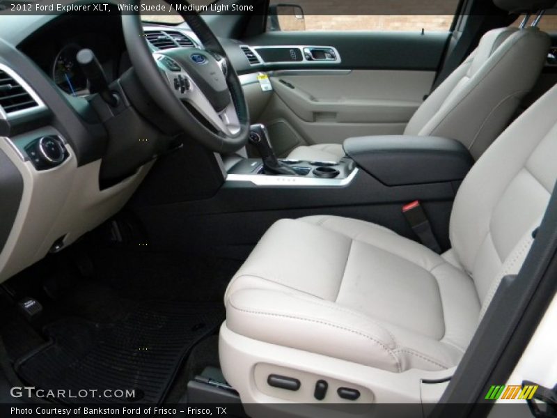 White Suede / Medium Light Stone 2012 Ford Explorer XLT