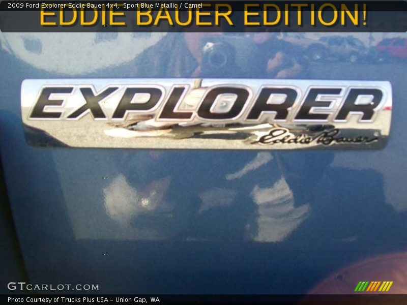 Sport Blue Metallic / Camel 2009 Ford Explorer Eddie Bauer 4x4