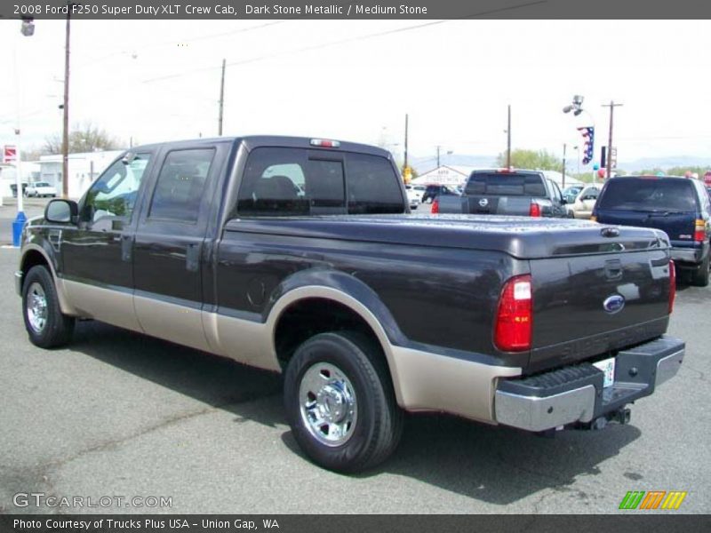 Dark Stone Metallic / Medium Stone 2008 Ford F250 Super Duty XLT Crew Cab