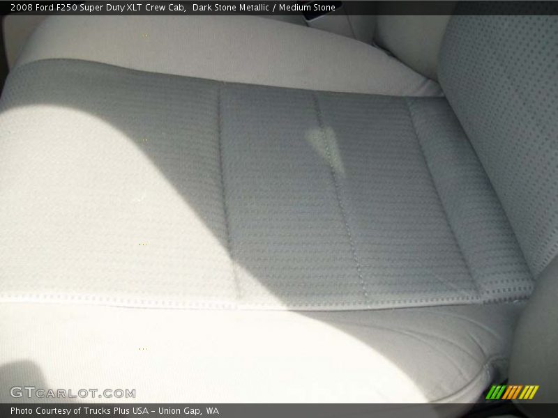 Dark Stone Metallic / Medium Stone 2008 Ford F250 Super Duty XLT Crew Cab