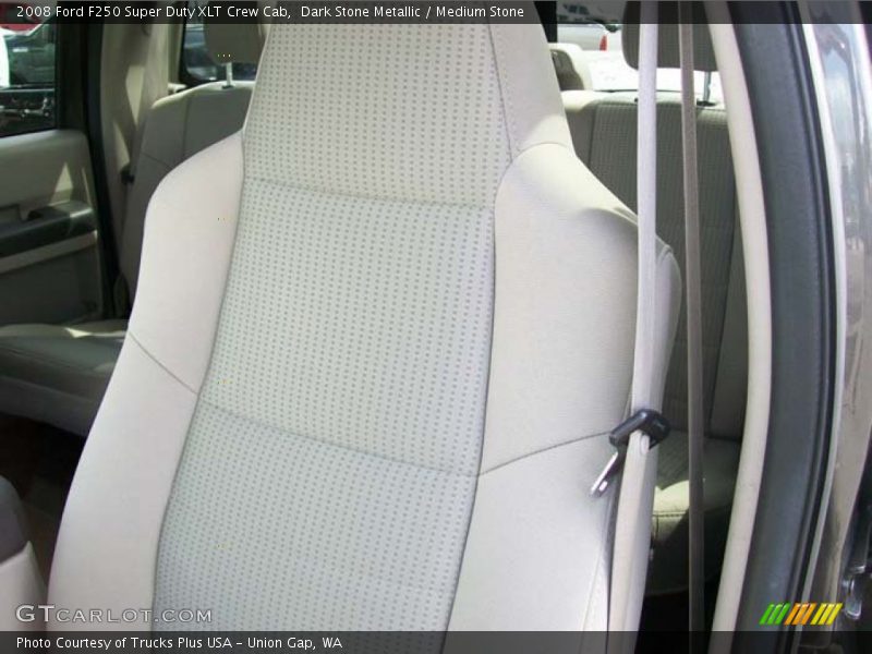 Dark Stone Metallic / Medium Stone 2008 Ford F250 Super Duty XLT Crew Cab