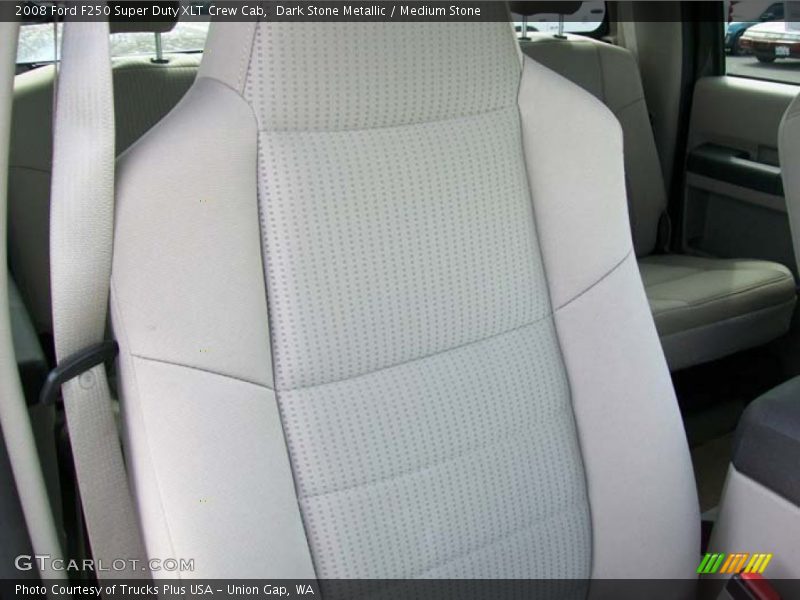 Dark Stone Metallic / Medium Stone 2008 Ford F250 Super Duty XLT Crew Cab