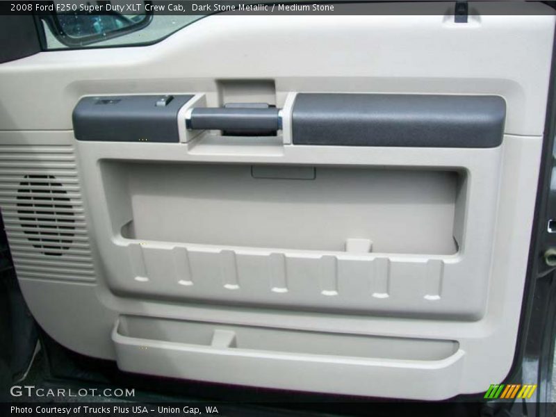 Dark Stone Metallic / Medium Stone 2008 Ford F250 Super Duty XLT Crew Cab