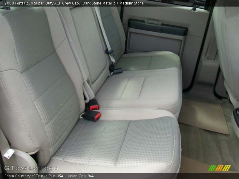 Dark Stone Metallic / Medium Stone 2008 Ford F250 Super Duty XLT Crew Cab