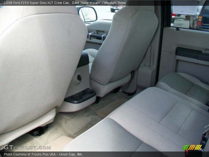 Dark Stone Metallic / Medium Stone 2008 Ford F250 Super Duty XLT Crew Cab