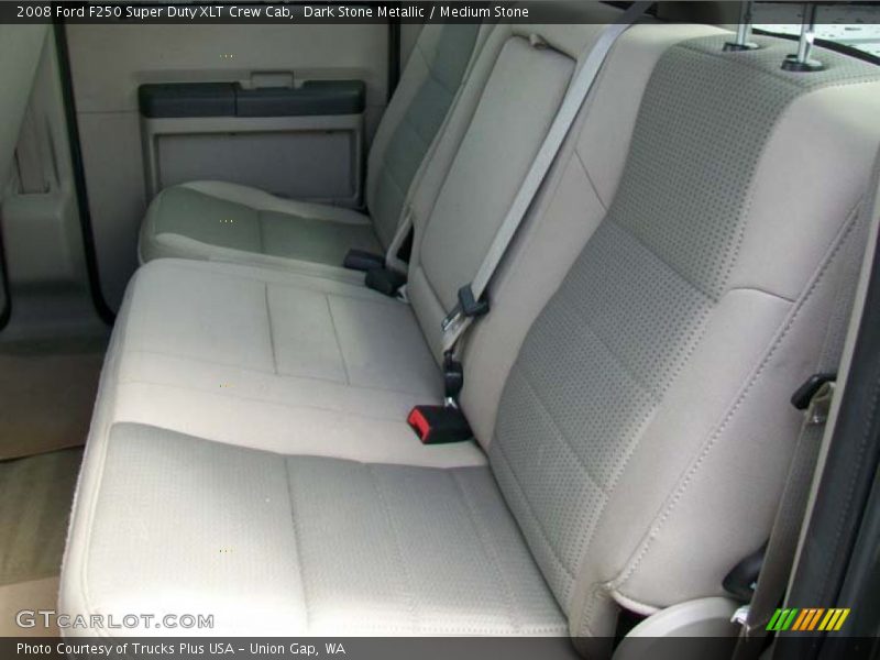 Dark Stone Metallic / Medium Stone 2008 Ford F250 Super Duty XLT Crew Cab