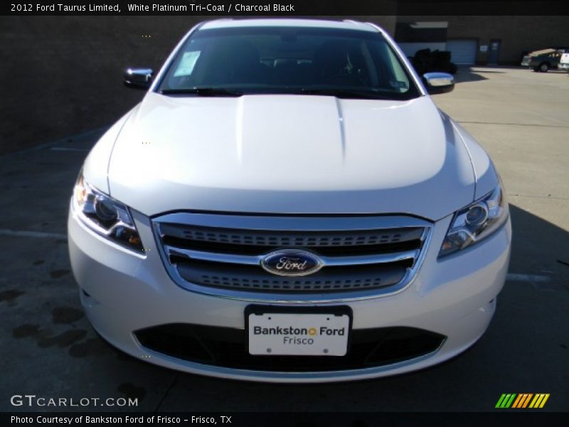 White Platinum Tri-Coat / Charcoal Black 2012 Ford Taurus Limited
