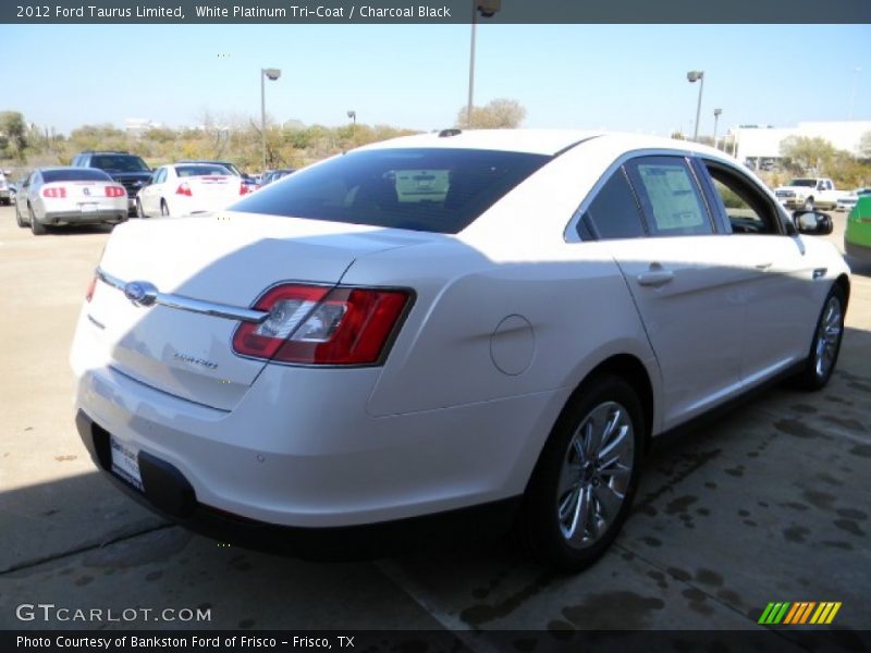 White Platinum Tri-Coat / Charcoal Black 2012 Ford Taurus Limited