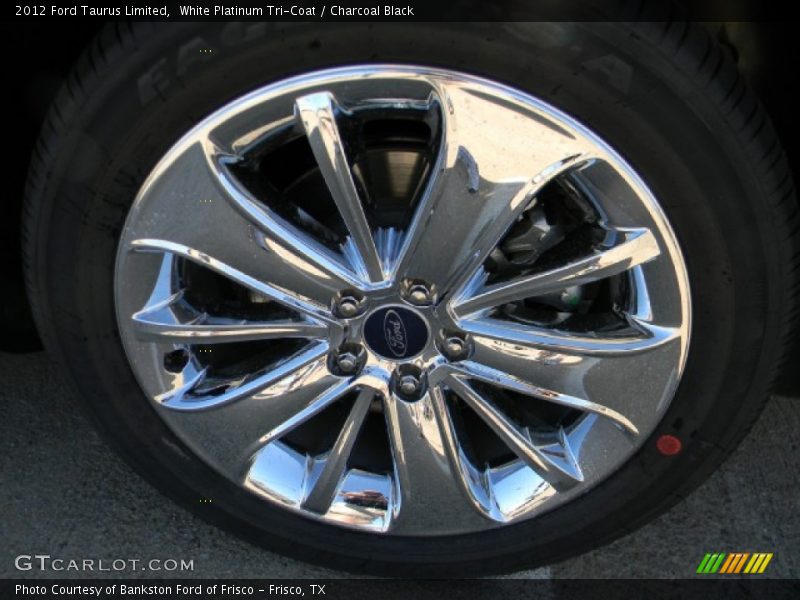 White Platinum Tri-Coat / Charcoal Black 2012 Ford Taurus Limited