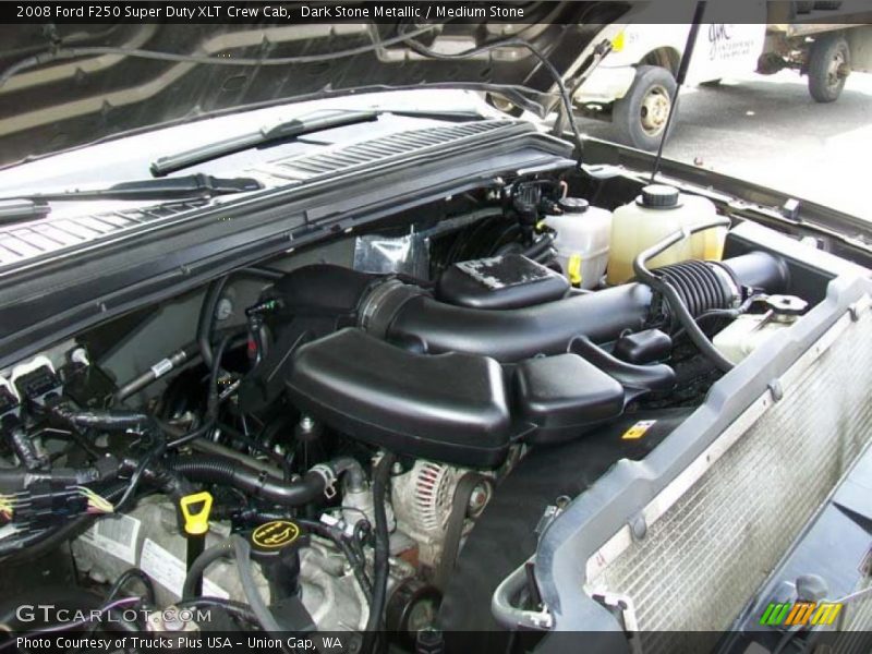 Dark Stone Metallic / Medium Stone 2008 Ford F250 Super Duty XLT Crew Cab