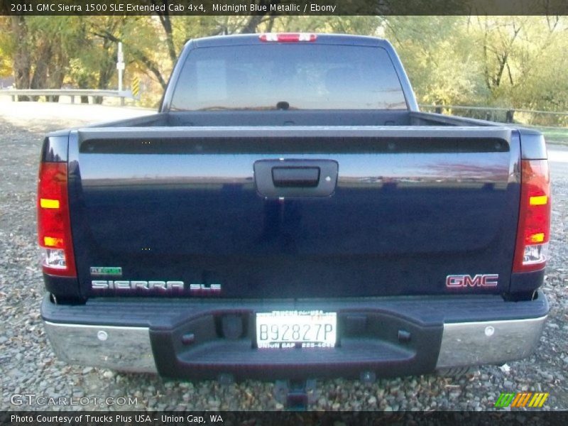 Midnight Blue Metallic / Ebony 2011 GMC Sierra 1500 SLE Extended Cab 4x4