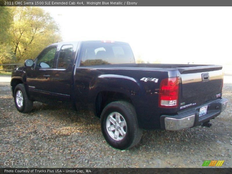 Midnight Blue Metallic / Ebony 2011 GMC Sierra 1500 SLE Extended Cab 4x4
