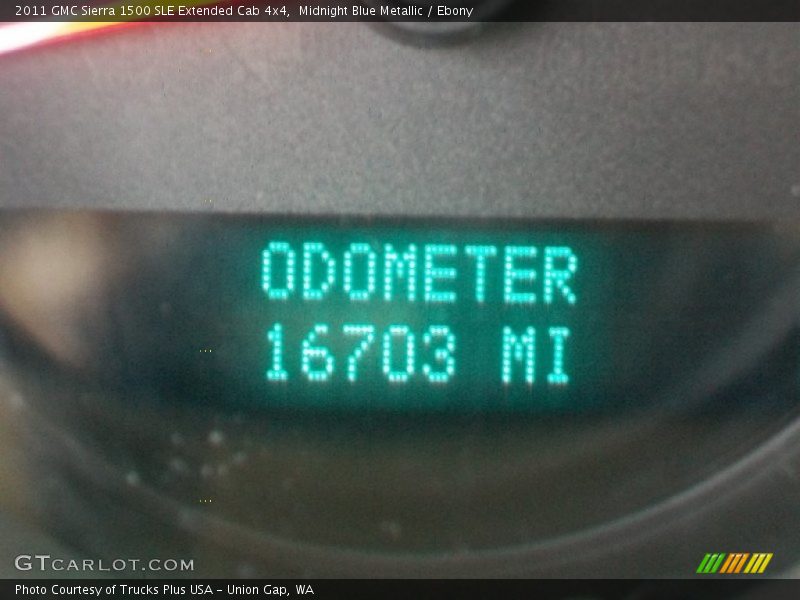 Midnight Blue Metallic / Ebony 2011 GMC Sierra 1500 SLE Extended Cab 4x4