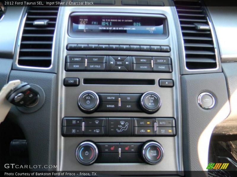 Ingot Silver / Charcoal Black 2012 Ford Taurus SEL
