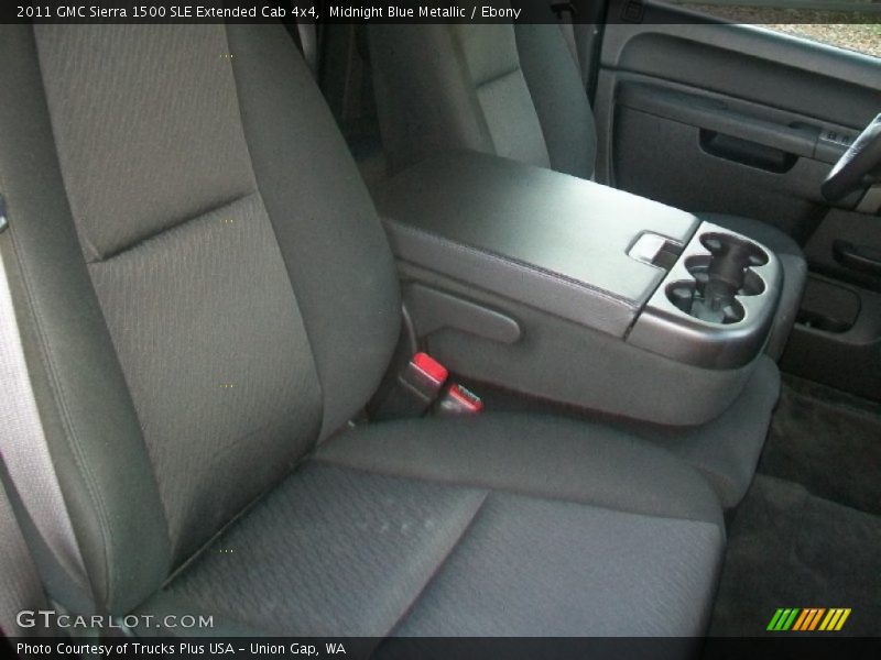 Midnight Blue Metallic / Ebony 2011 GMC Sierra 1500 SLE Extended Cab 4x4