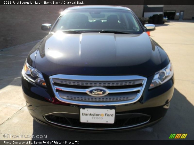 Ebony Black / Charcoal Black 2012 Ford Taurus Limited
