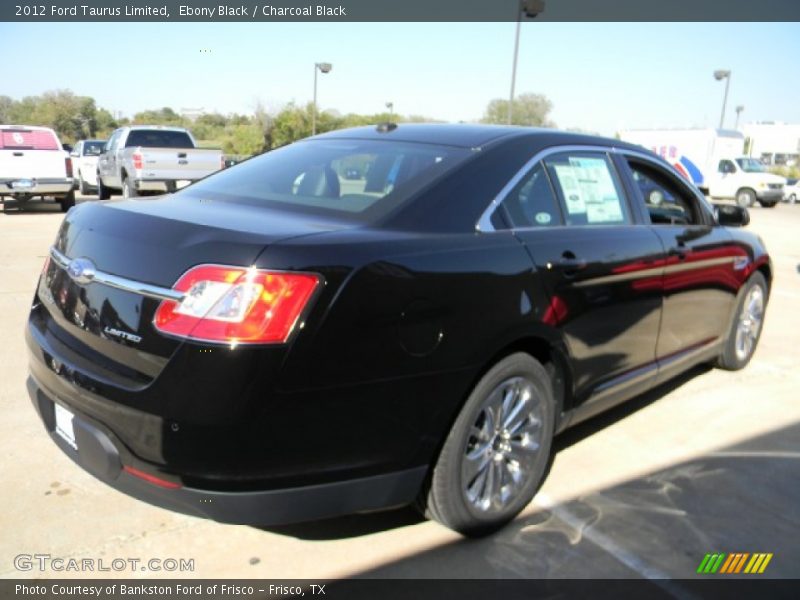 Ebony Black / Charcoal Black 2012 Ford Taurus Limited