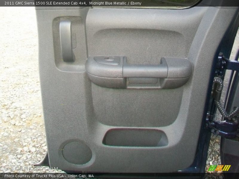 Midnight Blue Metallic / Ebony 2011 GMC Sierra 1500 SLE Extended Cab 4x4