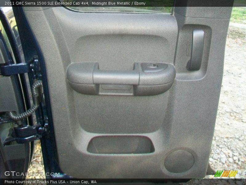 Midnight Blue Metallic / Ebony 2011 GMC Sierra 1500 SLE Extended Cab 4x4