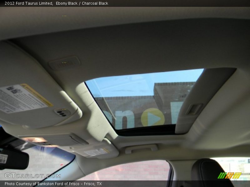 Ebony Black / Charcoal Black 2012 Ford Taurus Limited