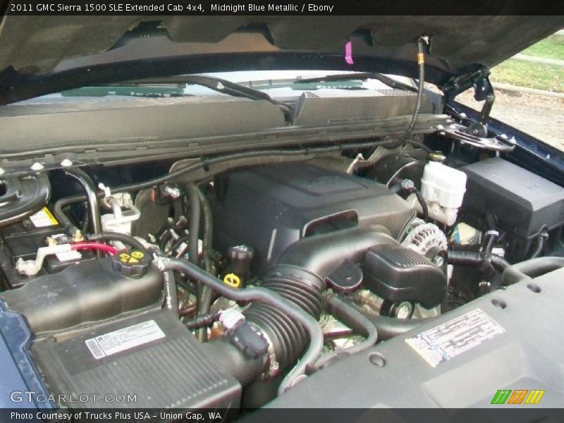 Midnight Blue Metallic / Ebony 2011 GMC Sierra 1500 SLE Extended Cab 4x4