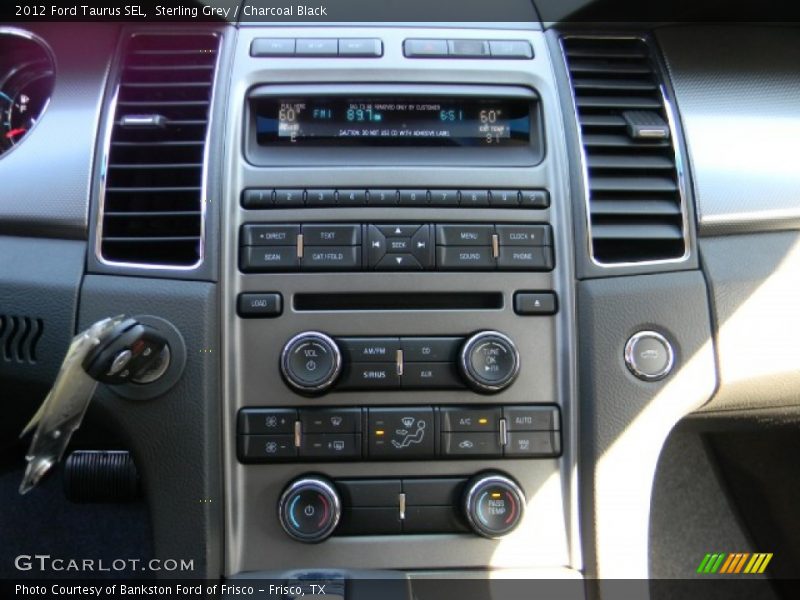 Sterling Grey / Charcoal Black 2012 Ford Taurus SEL