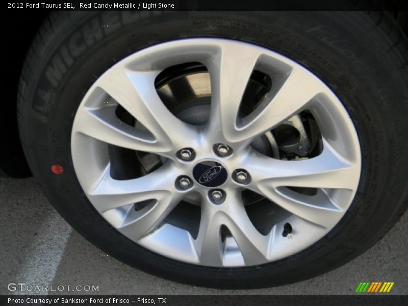 Red Candy Metallic / Light Stone 2012 Ford Taurus SEL
