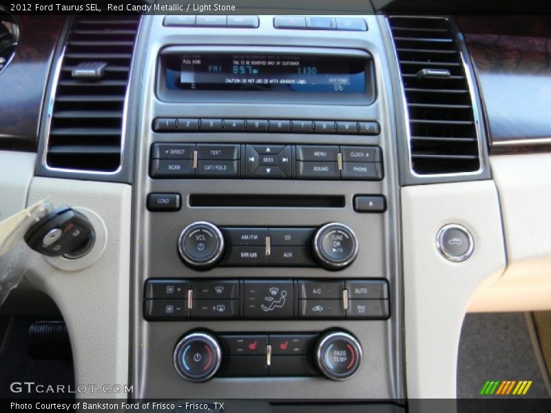 Red Candy Metallic / Light Stone 2012 Ford Taurus SEL