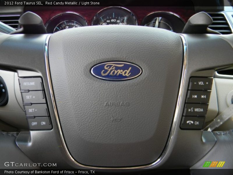 Red Candy Metallic / Light Stone 2012 Ford Taurus SEL