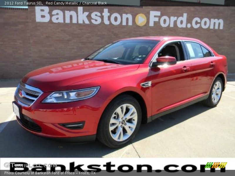 Red Candy Metallic / Charcoal Black 2012 Ford Taurus SEL