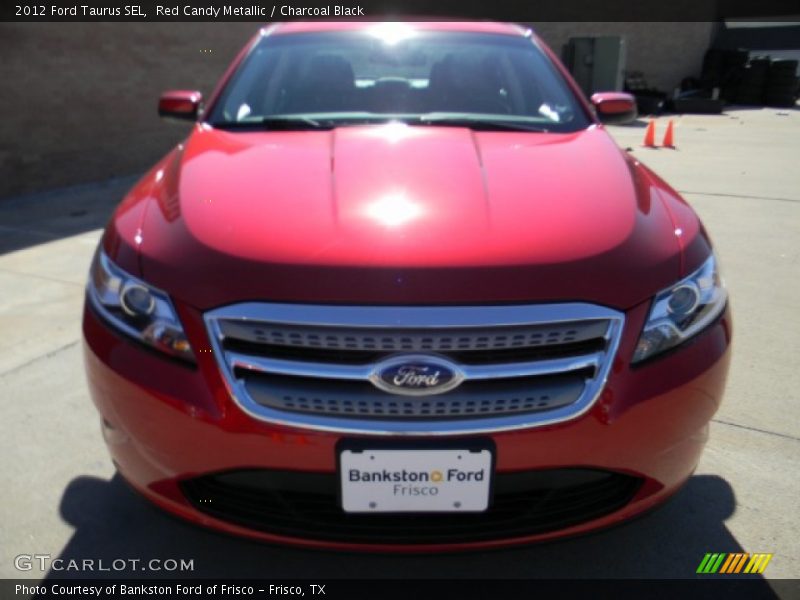 Red Candy Metallic / Charcoal Black 2012 Ford Taurus SEL