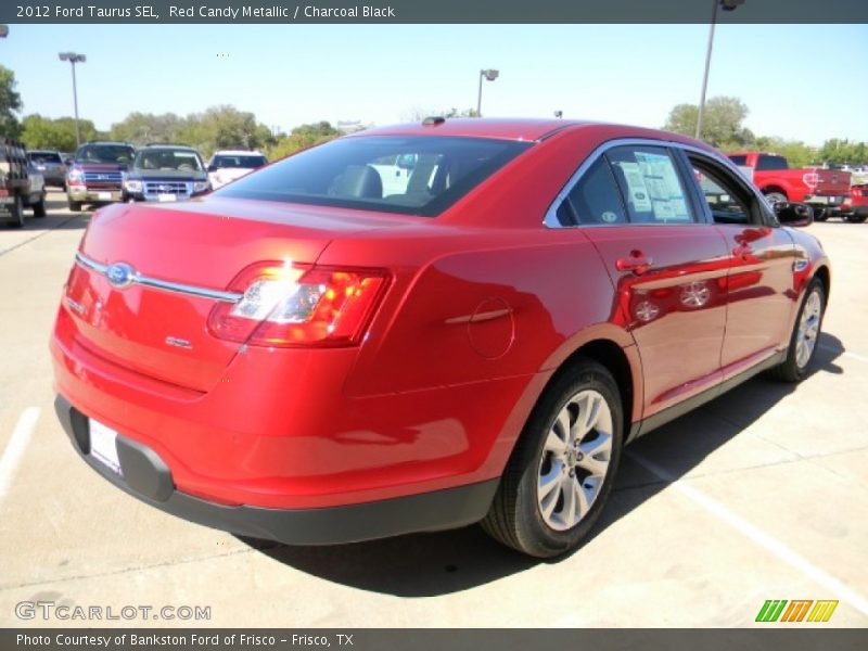 Red Candy Metallic / Charcoal Black 2012 Ford Taurus SEL