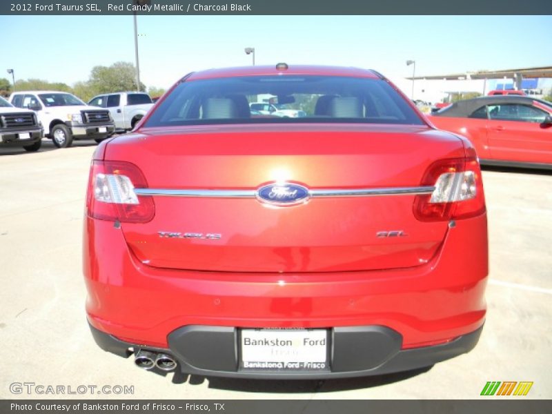 Red Candy Metallic / Charcoal Black 2012 Ford Taurus SEL
